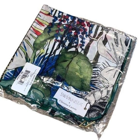 Swiminista × Christian Lacroix Short Trusty Sarong Wrap One Size New - Picture 4 of 5